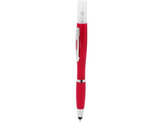 Ручка-стилус шариковая FARBER с распылителем, красный, арт. 028835503