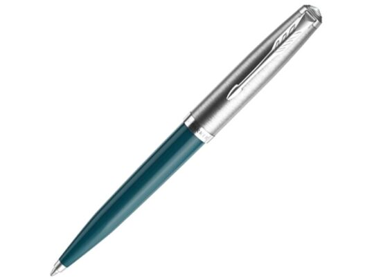 Шариковая ручка Parker 51 CORE TEAL BLUE CT, стержень: M, цвет чернил: black, в подарочной упаковке., арт. 028953703