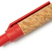 Ручка шариковая COMPER Eco-line с корпусом из пробки, натуральный/красный, арт. 028836703