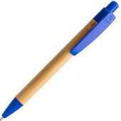 Ручка шариковая GILDON, бамбук, натуральный/королевский синий, арт. 028835103