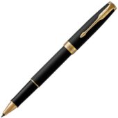 Ручка роллер Parker Sonnet  Matte Black GT, стержень: F, цвет чернил: black, в подарочной упаковке, арт. 028952203