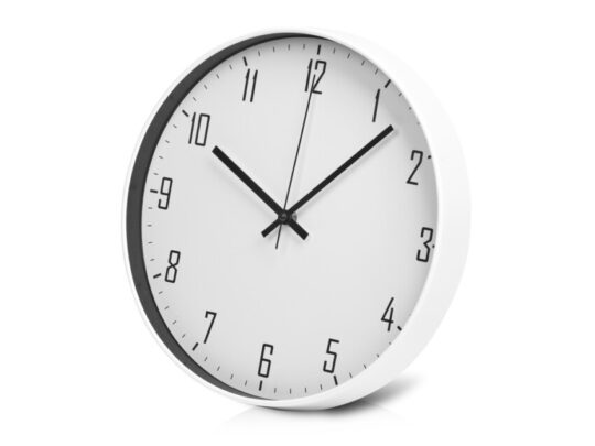 Пластиковые настенные часы  диаметр 30 см Carte blanche, белый, арт. 028878403