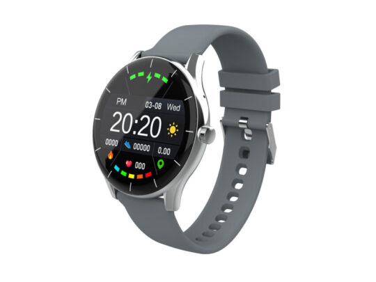 Умные часы HIPER IoT Watch GT, серый/розовый, арт. 029031303
