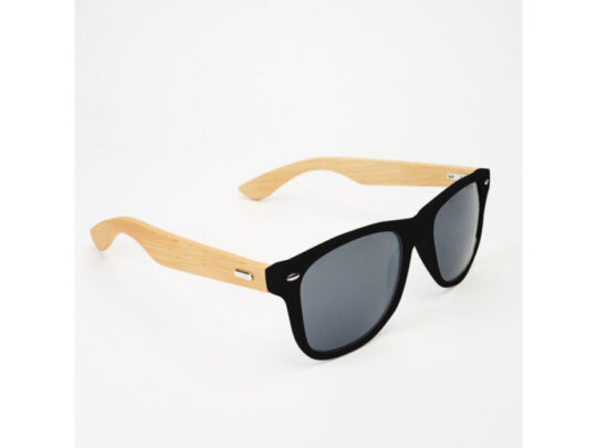 Солнцезащитные очки EDEN с дужками из натурального бамбука, натуральный/черный, арт. 028818303