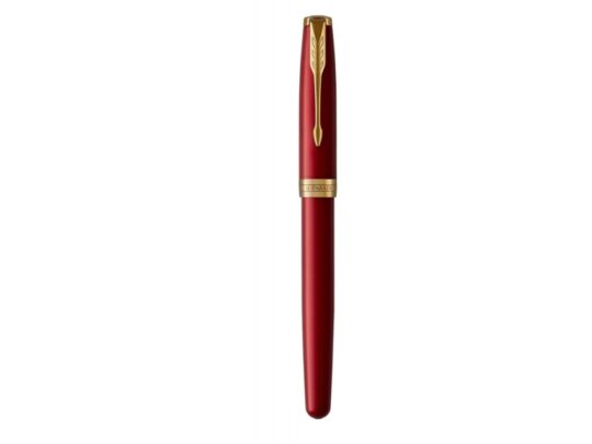 Ручка-роллер Parker Sonnet Red Intense GT, стержень: F, цвет чернил: black, в подарочной упаковке, арт. 028952503