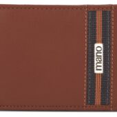Бумажник Mano Don Leonardo, с RFID защитой, натуральная кожа в коньячном цвете, 12,5 х 2,5 х 9 см, арт. 029034203