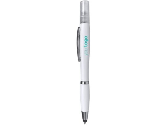 Ручка-стилус шариковая FARBER с распылителем, белый, арт. 028835603