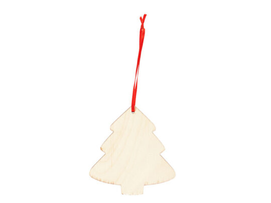 Деревянное новогоднее украшение JINGLE, елка, натуральный, арт. 028832203