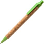 Ручка шариковая COMPER Eco-line с корпусом из пробки, натуральный/зеленое яблоко, арт. 028836803