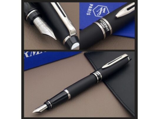 Перьевая ручка Waterman Expert 3, цвет: Matte Black CT, перо: F, арт. 029024303