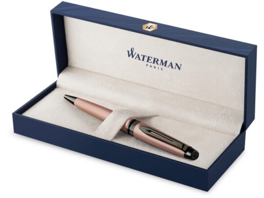 Шариковая ручка Waterman Expert Rose Gold, цвет чернил Mblue,  в подарочной упаковке, арт. 029028403