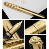 Перьевая ручка Waterman Exception Solid Gold, цвет: Gold (золото),  перо: M, перо: золото 18К, арт. 029024503