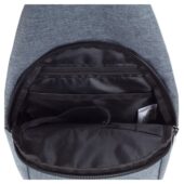 Рюкзак TORBER с одним плечевым ремнем, серый, полиэстер 300D, 33 х 17 х 6 см, арт. 029038403