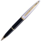 Перьевая ручка Waterman Carene De Luxe, цвет: Black/Silver, перо: F, арт. 029024403