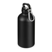 Матовая спортивная бутылка Hip S с карабином и объемом 400 мл, черный, арт. 029084603