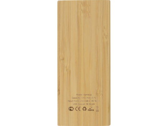 Внешний аккумулятор из бамбука Bamboo, 5000 mAh, арт. 029044403