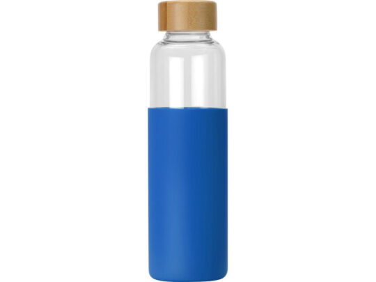 Бутылка для воды стеклянная Refine, в чехле, 550 мл, темно-синий (P), арт. 029180003