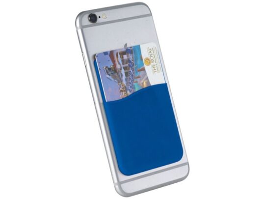 Картхолдер с креплением на телефон Gummy, ярко-синий, арт. 029044803