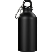 Матовая спортивная бутылка Hip S с карабином и объемом 400 мл, черный, арт. 029084603