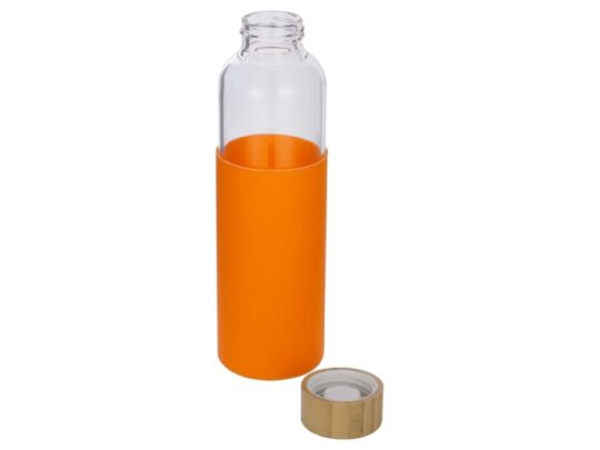 Бутылка для воды стеклянная Refine, в чехле, 550 мл, оранжевый, арт. 029099603