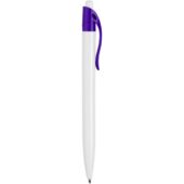 Ручка шариковая Какаду, белый/фиолетовый (P), арт. 029074403