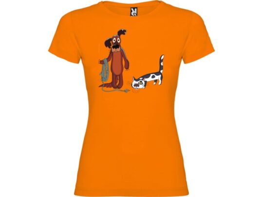 Футболка Жил-был Пес женская, оранжевый (S), арт. 029134003