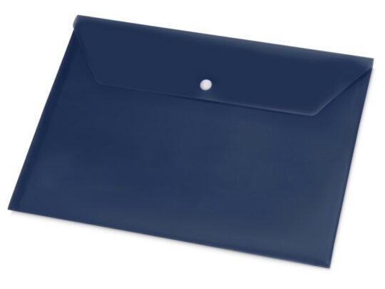 Папка-конверт А4 с кнопкой, синий, арт. 029178103