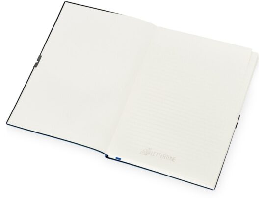 Блокнот Horizon с горизонтальной резинкой, гибкая обложка, 80 листов, синий, арт. 029105703