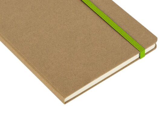 Блокнот Sevilia, твердая обложка из крафта A5, 80 листов, крафтовый/зеленое яблоко, арт. 029106703