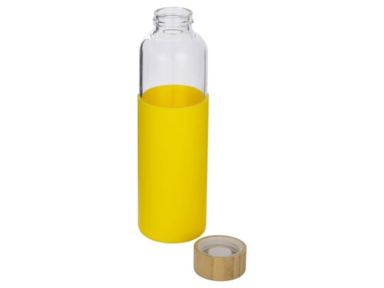 Бутылка для воды стеклянная Refine, в чехле, 550 мл, желтый, арт. 029099703