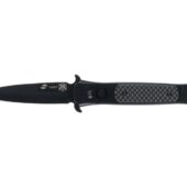 Нож складной Stinger, 118 мм, (черный), материал рукояти: нержавеющая сталь, карбон, арт. 029180503
