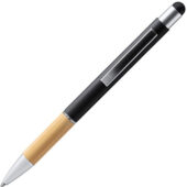 Ручка-стилус металлическая шариковая OLTEN, черный, арт. 029160403