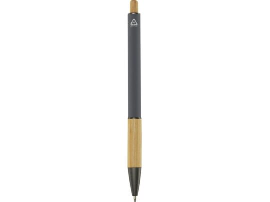 Darius шариковая ручка из переработанного алюминия, синие чернила — Серый (синие чернила), арт. 029297703