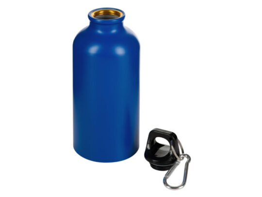 Матовая спортивная бутылка Hip S с карабином и объемом 400 мл, синий (P), арт. 029323303