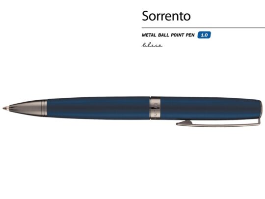 Ручка металлическая шариковая Sorrento, синий матовый, арт. 029286803