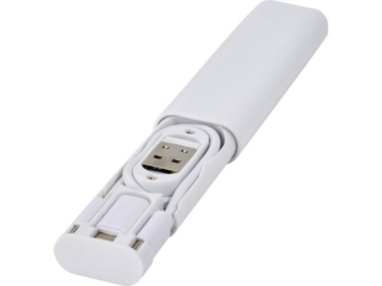 Whiz модульный кабель для зарядки из переработанной пластмассы — Белый, арт. 029296503