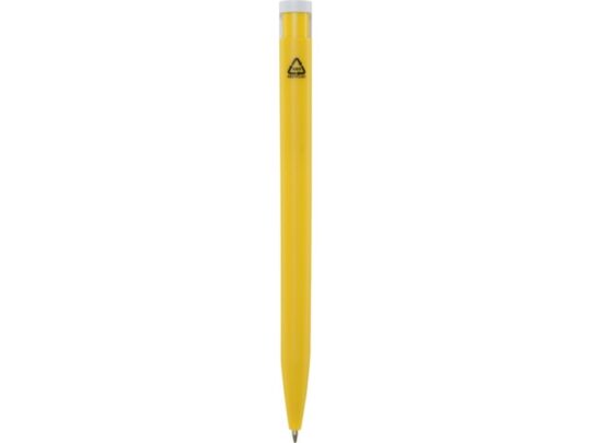 Шариковая ручка Unix из переработанной пластмассы, черные чернила — Желтый (черные чернила), арт. 029301003
