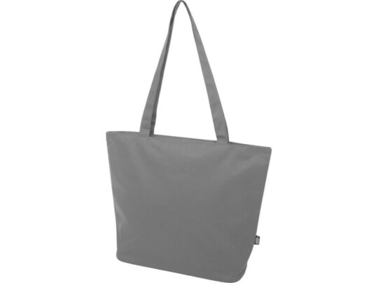Panama эко-сумка на молнии из переработанных материалов по стандарту GRS объемом 20 л — Серый, арт. 029245203