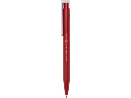 Шариковая ручка Unix из переработанной пластмассы, черные чернила — Красный (черные чернила), арт. 029301103