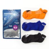 Набор из 3 пар спортивных носков Monterno Sport, серый, синий и оранжевый