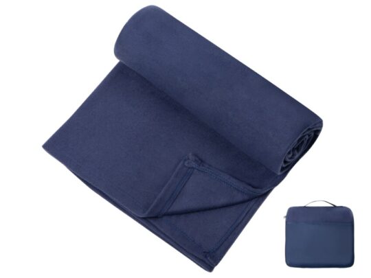 Плед для путешествий Flight в чехле с ручкой и карманом, темно-синий (P), арт. 029323803