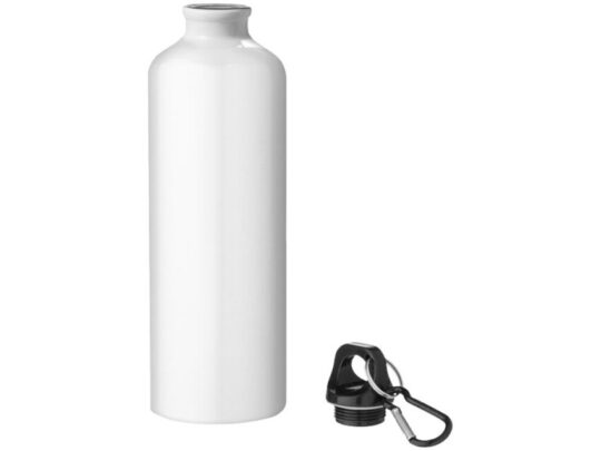 Алюминиевая бутылка для воды Oregon объемом 770 мл с карабином — Белый (P), арт. 029326203