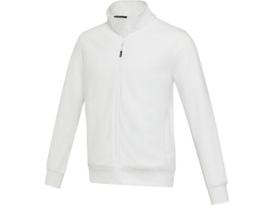 Galena унисекс-свитер с полноразмерной молнией из переработанных материалов Aware™  — Белый (S), арт. 029289803