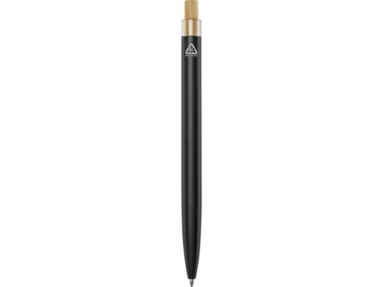 Nooshin шариковая ручка из переработанного алюминия, синие чернила — Черный (синие чернила), арт. 029298603