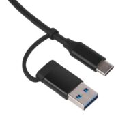 USB-хаб Link с коннектором 2-в-1 USB-C и USB-A, 2.0/3.0, черный, арт. 029319103