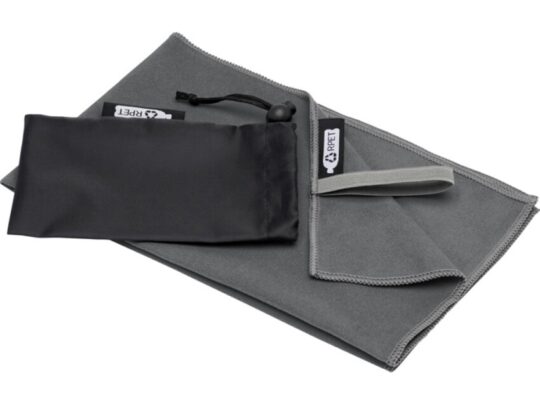Pieter GRS сверхлегкое быстросохнущее полотенце 30×50 см — Серый, арт. 029295403