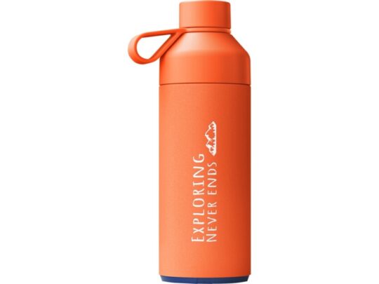 Бутылка для воды Big Ocean Bottle объемом 1000 мл с вакуумной изоляцией, оранжевый (1000 мл), арт. 029321103