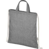 Pheebs 150 г/м² Aware™ рюкзак со шнурком из переработанных материалов — Черный, арт. 029243803