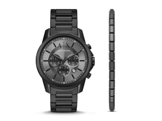 Подарочный набор: часы наручные мужские с браслетом. Armani Exchange, арт. 029331003