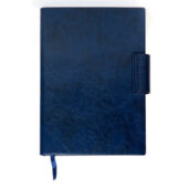 Бизнес блокнот А5 Monoi с клапаном, твердая обложка, 128 листов, темно-синий, арт. 029318003